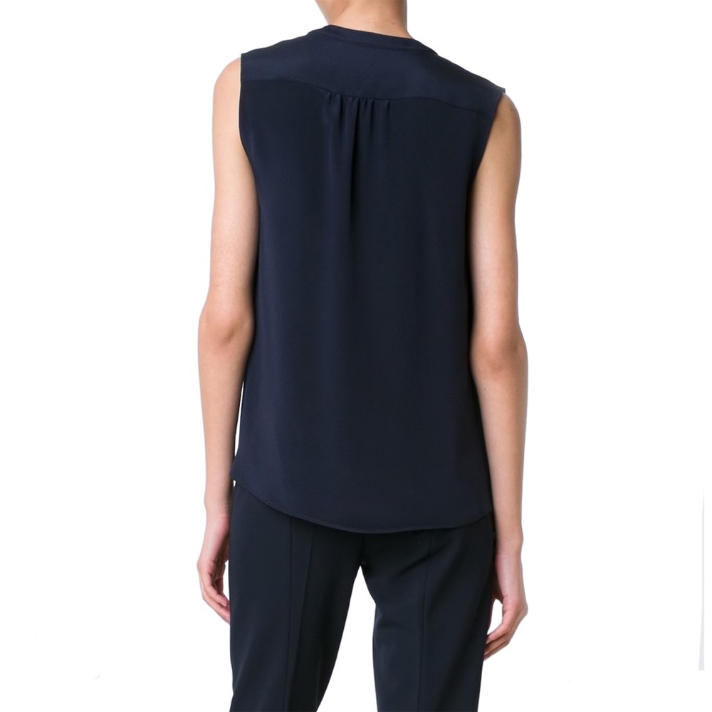 Derek Lam Kara Silk Sleeveless Blouse - Picture 3 of 6